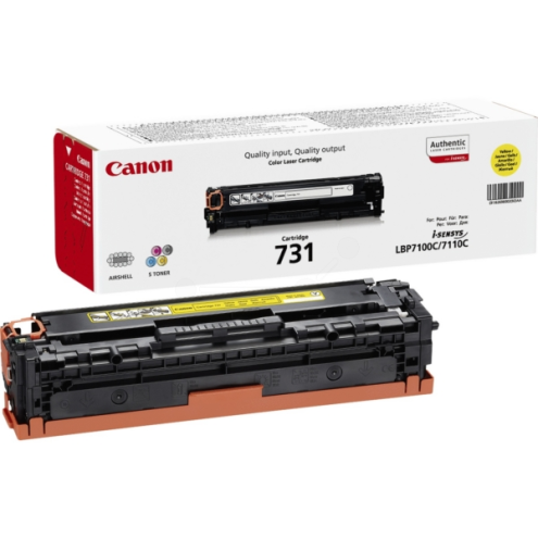 ORIGINAL CANON 731Y Tonerkartusche gelb 1.500 Seiten (6269 B 002)
