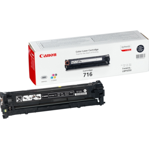 ORIGINAL CANON 716BK Tonerkartusche schwarz 2.300 Seiten/5% (1980 B 002)