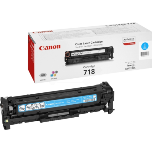 ORIGINAL CANON 718C Tonerkartusche cyan 2.900 Seiten (2661 B 002)