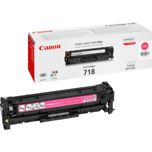 ORIGINAL CANON 718M Tonerkartusche magenta 2.900 Seiten (2660 B 002)