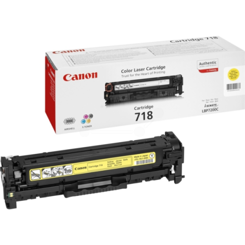 ORIGINAL CANON 718Y Tonerkartusche gelb 2.900 Seiten (2659 B 002)