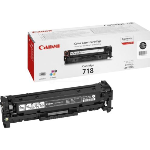 ORIGINAL CANON 718BK Tonerkartusche schwarz 3.400 Seiten (2662 B 002)