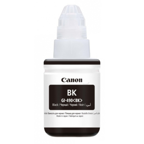ORIGINAL CANON GI490BK Tintenflasche schwarz 6.000 Seiten, 135,00 ml (0663 C 001)