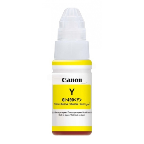 ORIGINAL CANON GI490Y Tintenflasche gelb 7.000 Seiten, 70,00 ml (0666 C 001)