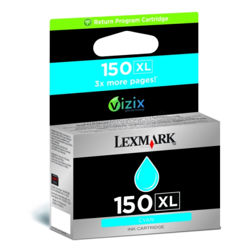 ORIGINAL LEXMARK 150XL Tintenpatrone cyan High-Capacity return program 700 Seiten (14N1615E)