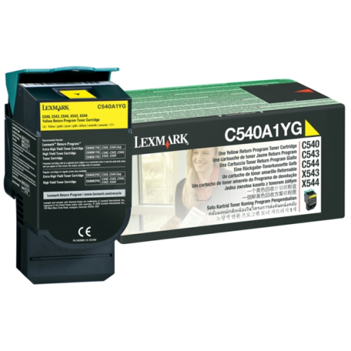 ORIGINAL LEXMARK C540A1YG Toner gelb return program 1.000 Seiten