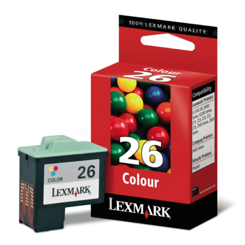 ORIGINAL LEXMARK 26 Druckkopfpatrone color 275 Seiten, 13,80 ml (10N0026E)