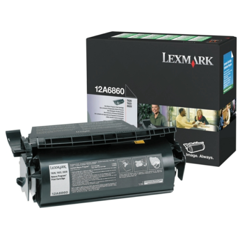 ORIGINAL LEXMARK 12A6860 Tonerkartusche schwarz return program 10.000 Seiten
