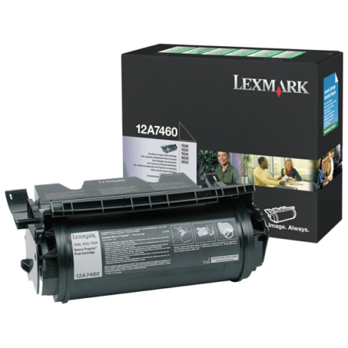 ORIGINAL LEXMARK 12A7460 Tonerkartusche schwarz return program 5.000 Seiten/5%