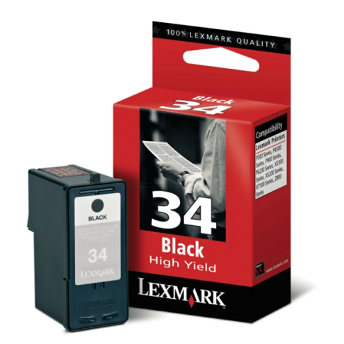 ORIGINAL LEXMARK 34XL Druckkopfpatrone schwarz 475 Seiten, 23,90 ml (18C0034E)