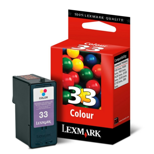 ORIGINAL LEXMARK 33 Druckkopfpatrone color 190 Seiten (18C0033E)