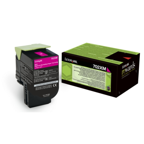 ORIGINAL LEXMARK 702XM Toner-Kit magenta extra High-Capacity return program 4.000 Seiten (70C2XM0)
