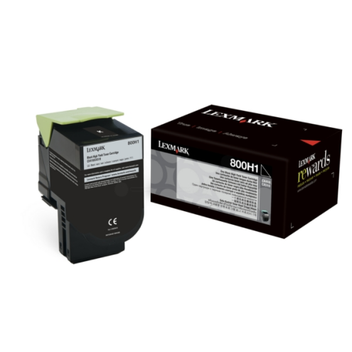 ORIGINAL LEXMARK 800H1 Toner-Kit schwarz 4.000 Seiten (80C0H10)