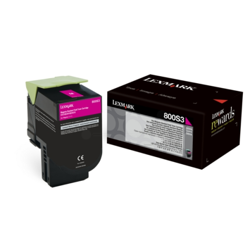 ORIGINAL LEXMARK 800S3 Toner-Kit magenta 2.000 Seiten (80C0S30)