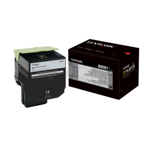 ORIGINAL LEXMARK 800X1 Toner-Kit schwarz extra High-Capacity 8.000 Seiten (80C0X10)