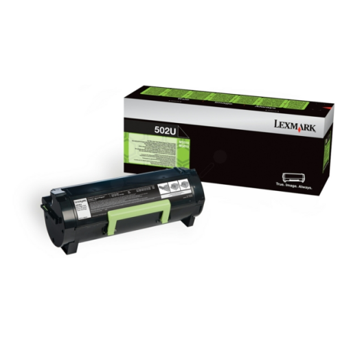 ORIGINAL LEXMARK 502U Toner-Kit schwarz ultra High-Capacity recycelt 20.000 Seiten/5% (50F2U0R)