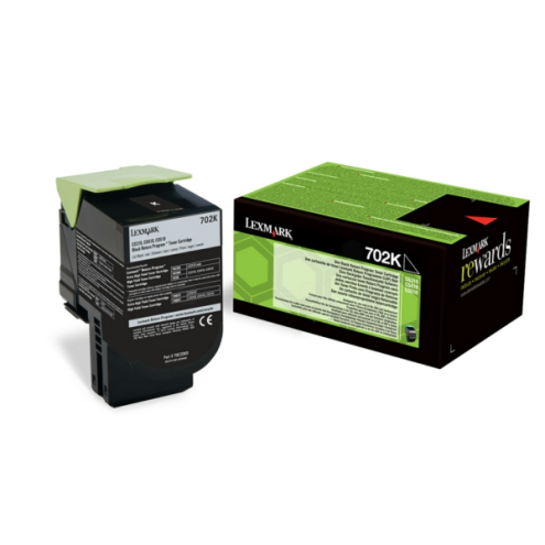 ORIGINAL LEXMARK 702K Toner-Kit schwarz return program 1.000 Seiten (70C20K0)