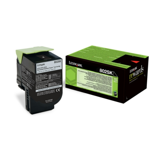 ORIGINAL LEXMARK 802SK Toner-Kit schwarz return program 2.500 Seiten (80C2SK0)