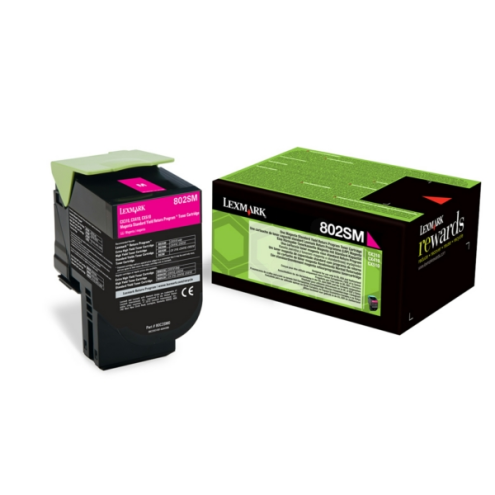 ORIGINAL LEXMARK 802SM Toner-Kit magenta return program 2.000 Seiten (80C2SM0)