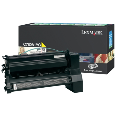 ORIGINAL LEXMARK C780A1YG Tonerkartusche gelb return program 6.000 Seiten/5%