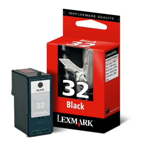 ORIGINAL LEXMARK 32 Druckkopfpatrone schwarz 200 Seiten, 13,00 ml (18C0032E)