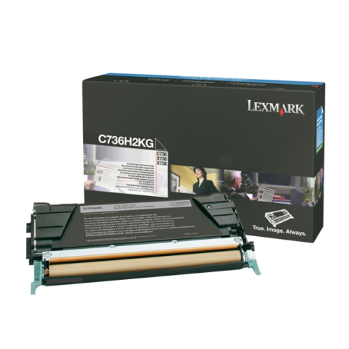 ORIGINAL LEXMARK C736H2KG Toner-Kit schwarz 12.000 Seiten/5%