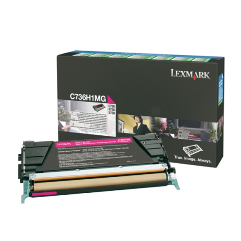 ORIGINAL LEXMARK C736H1MG Toner-Kit magenta return program 10.000 Seiten