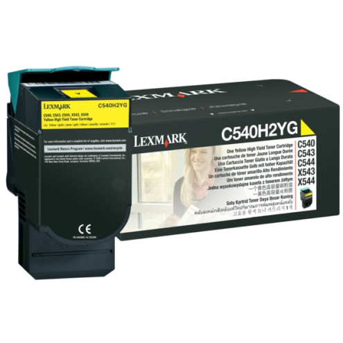 ORIGINAL LEXMARK C540H2YG Toner gelb 2.000 Seiten
