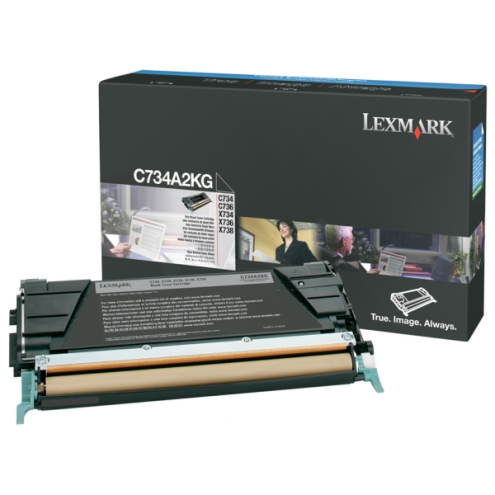 ORIGINAL LEXMARK C734A2KG Toner-Kit schwarz 8.000 Seiten/5%