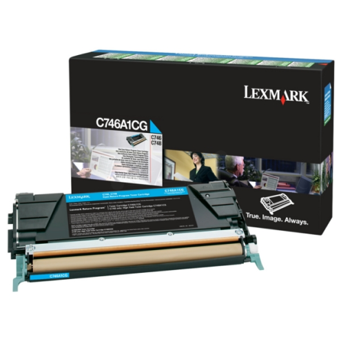 ORIGINAL LEXMARK C746A1CG Tonerkartusche cyan return program 7.000 Seiten