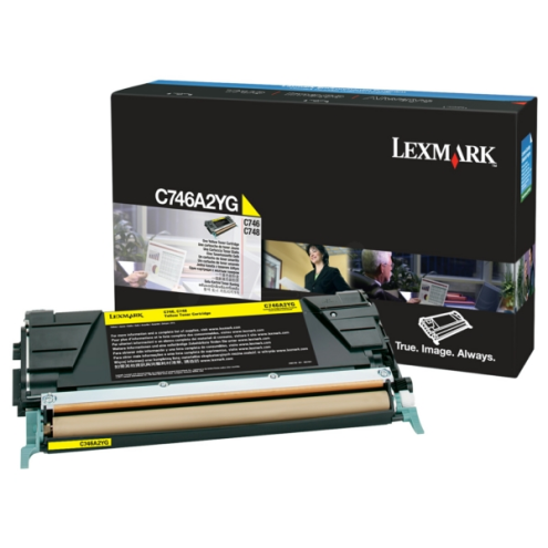ORIGINAL LEXMARK C746A2YG Tonerkartusche gelb 7.000 Seiten
