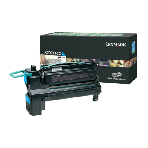 ORIGINAL LEXMARK X792X1CG Tonerkartusche cyan return program 20.000 Seiten