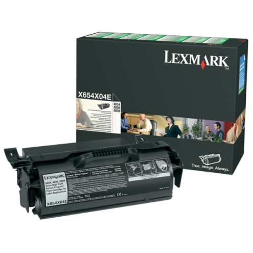 ORIGINAL LEXMARK X654X04E Tonerkartusche schwarz extra High-Capacity f?r Etiketten 36.000 Seiten/5%