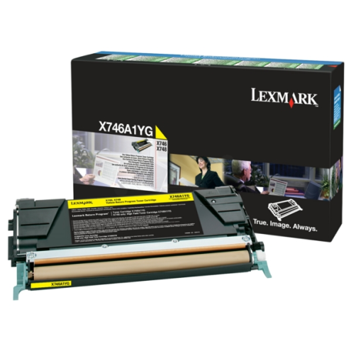 ORIGINAL LEXMARK X746A1YG Tonerkartusche gelb return program 7.000 Seiten
