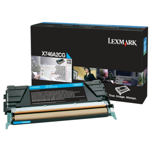 ORIGINAL LEXMARK X746A2CG Tonerkartusche cyan 7.000 Seiten