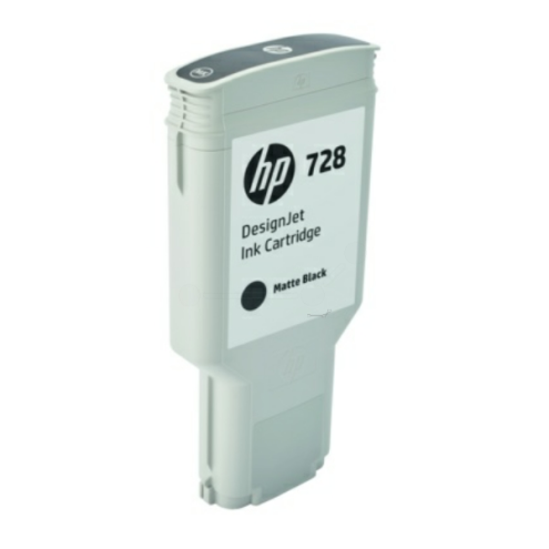 ORIGINAL HP 728 Tintenpatrone schwarz matt 300,00 ml (F9J68A)