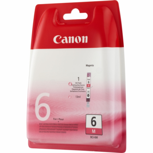ORIGINAL CANON BCI6M Tintenpatrone magenta 280 Seiten, 13,00 ml (4707 A 002)