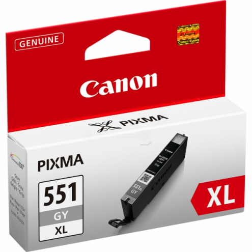 ORIGINAL CANON CLI551GYXL Tintenpatrone grau High-Capacity 3.350 Seiten, 11,00 ml (6447 B 001)