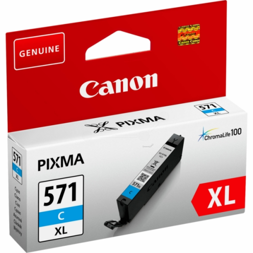 ORIGINAL CANON CLI571CXL Tintenpatrone cyan High-Capacity 680 Seiten, 11,00 ml (0332 C 001)