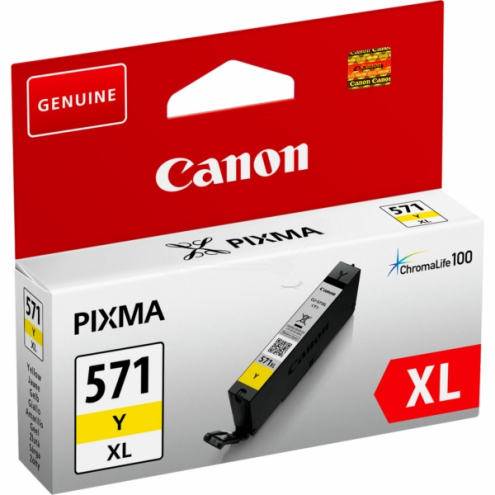 ORIGINAL CANON CLI571YXL Tintenpatrone gelb High-Capacity 680 Seiten, 11,00 ml (0334 C 001)