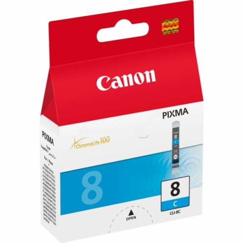 ORIGINAL CANON CLI8C Tintenpatrone cyan 420 Seiten, 13,00 ml (0621 B 001)
