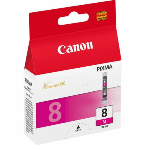 ORIGINAL CANON CLI8M Tintenpatrone magenta 478 Seiten, 13,00 ml (0622 B 001)