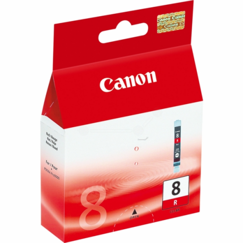 ORIGINAL CANON CLI8R Tintenpatrone rot 5.790 Seiten, 13,00 ml (0626 B 001)