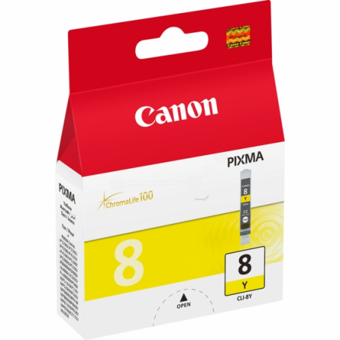 ORIGINAL CANON CLI8Y Tintenpatrone gelb 530 Seiten, 13,00 ml (0623 B 001)