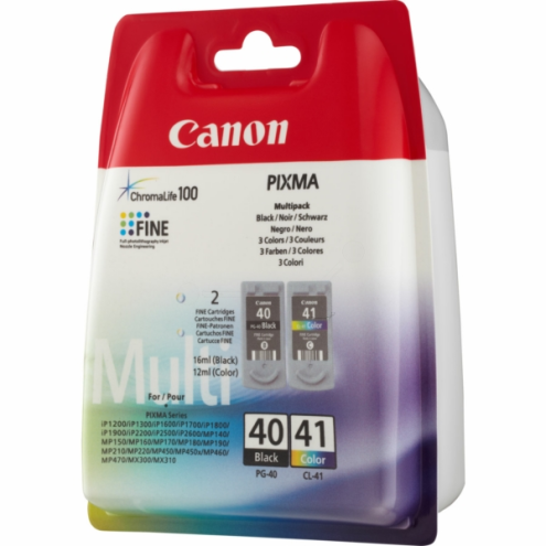 ORIGINAL CANON PG40CL41 Druckkopfpatrone Multipack schwarz + color 16ml+12ml (0615 B 036)