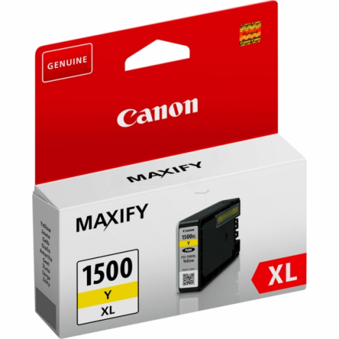 ORIGINAL CANON PGI1500XLY Tintenpatrone gelb 935 Seiten, 12,00 ml (9195 B 001)