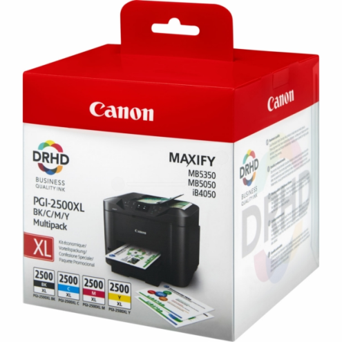 ORIGINAL CANON PGI2500XLBKCMY Tintenpatrone MultiPack Bk,C,M,Y 70,9ml + 3x19,3ml (9254 B 004)