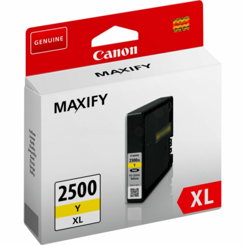 ORIGINAL CANON PGI2500XLY Tintenpatrone gelb 1.520 Seiten, 19,30 ml (9267 B 001)