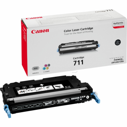ORIGINAL CANON 711BK Tonerkartusche schwarz 6.000 Seiten (1660 B 002)