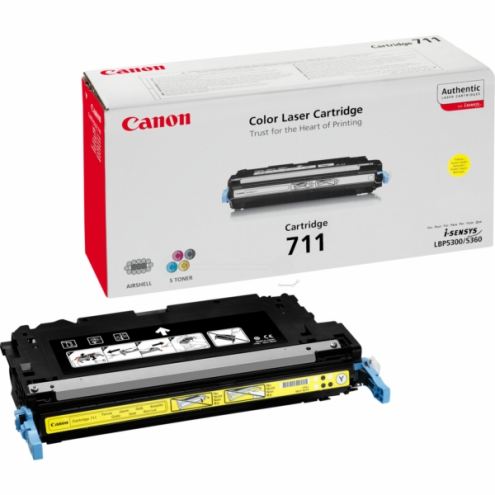 ORIGINAL CANON 711Y Tonerkartusche gelb 6.000 Seiten (1657 B 002)